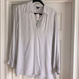 Ann Taylor tunic collar shirt. NWT.